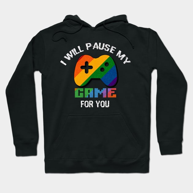 i will pause my game for you Hoodie by Abderrahmaneelh